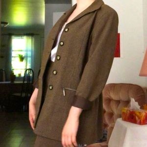 3/20$⭐️Chic 80s vintage checkered blazer